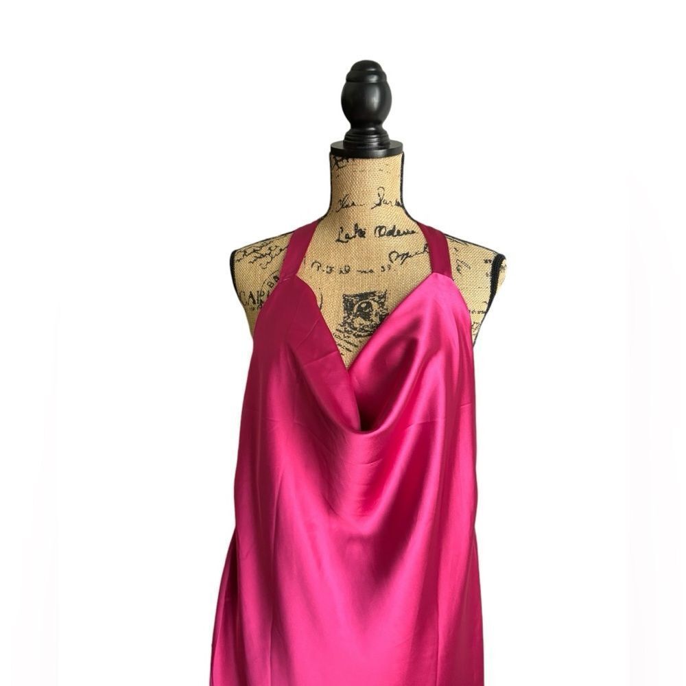CantonWalker Cowl Neck Dress With Open Back - Fuchsia Size XL NWT 2 0420 - Picture 5 of 11